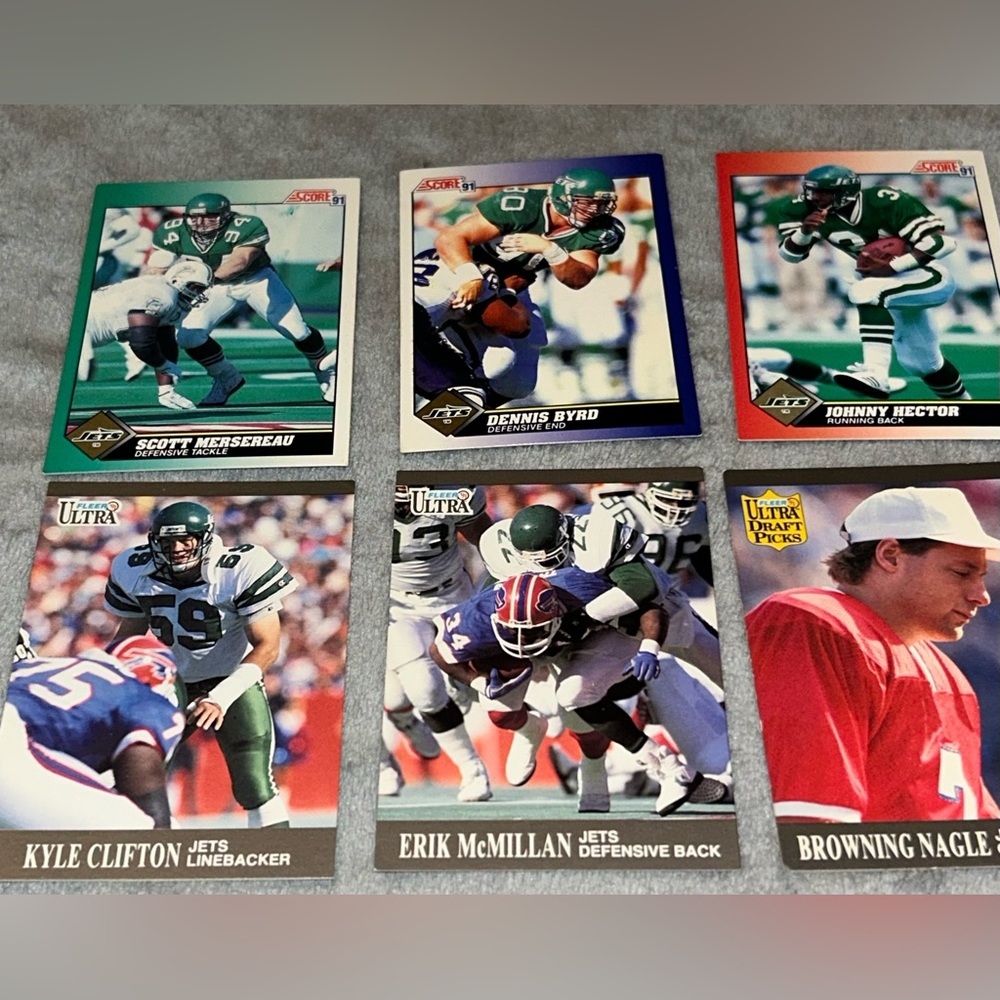 •5 FOR $10 KIDS TOYS• New York Jets Lot Of 6 Cards